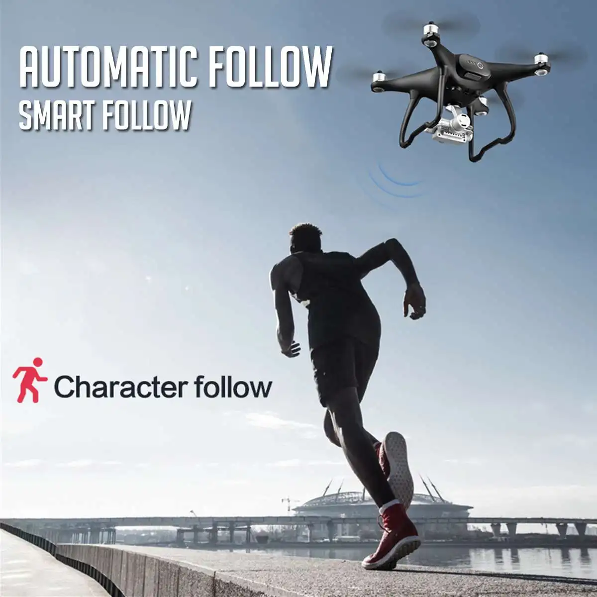 Глобальный Дрон Профессиональный следящий за мной Дрон на ру 5G Wi-Fi FPV долгая Летающая gps Дроны с камерой HD 1080P Мини Дрон gps игрушки