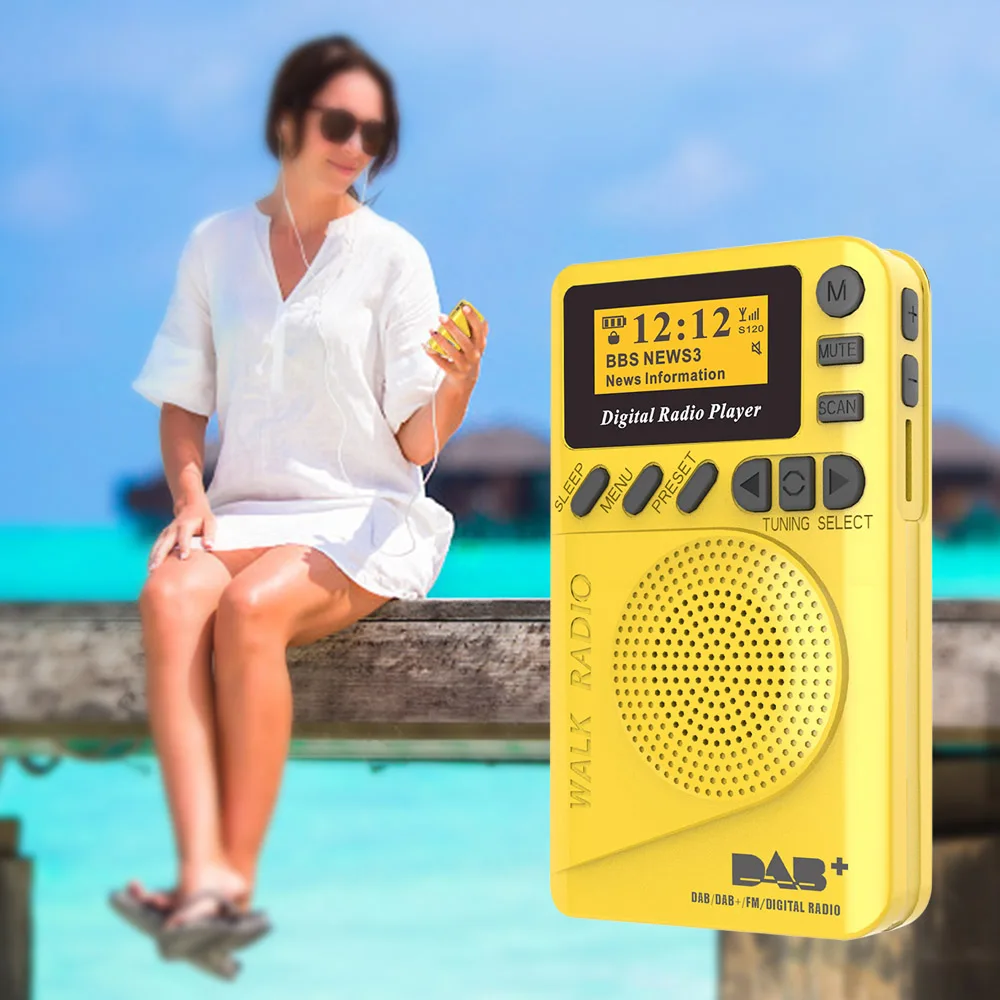 P9 мини карманный DAB / FM цифровой радиоприемник демодулятор с жк дисплеем
