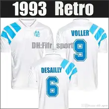 Maillot de foot om старый Марсель Ретро 1992 1993 Экстра Пайет боли олимпийка де Марсель футбол Джерси 92 93