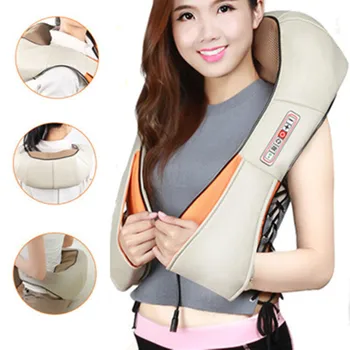 

U Shape Electrical Shiatsu Back Neck Shoulder Body Massager Infrared Heated Kneading Car/Home Massagem