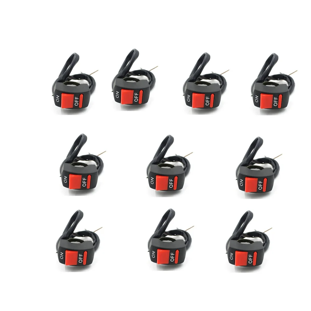 

10pcs Motorcycle 22-25mm Handlebar Accident Hazard Light Switch ON OFF Button Motorcycle handle switch