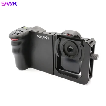 SANYK Phone Bluetooth Stabilizer Cage Stabilizer Video Vlog Stabilizer Photography Stand For Android IOS