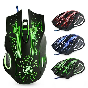 

Gaming Mouse Computer Game Mouse Ergonomic Gamer Mouse Silent Wired Mice Optical USB backlit PC Mause 5000DPI For Laptop