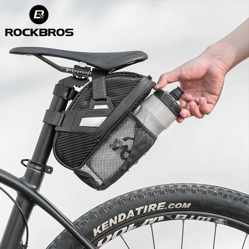 ROCKBROS Bicycle Rear Seat Bag Saddle Tail Seatpost Bag&Bike Multi Repair Tool 