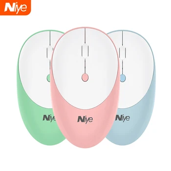 

2.4GHz Wireless Mouse Computer Office Silent Mouse Girl Rechargeable Mini Silent Mice Ergonomic Pink For Macbook Laptop PC Kids