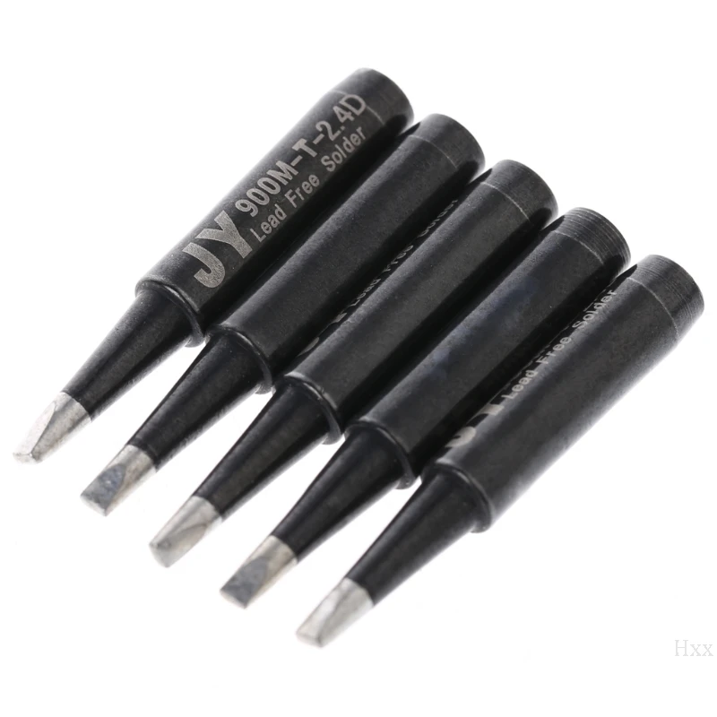 5 шт. бессвинцовый паяльный наконечник 900M-T-2.4D для Hakko Saike 936 852d+ 909D ESD