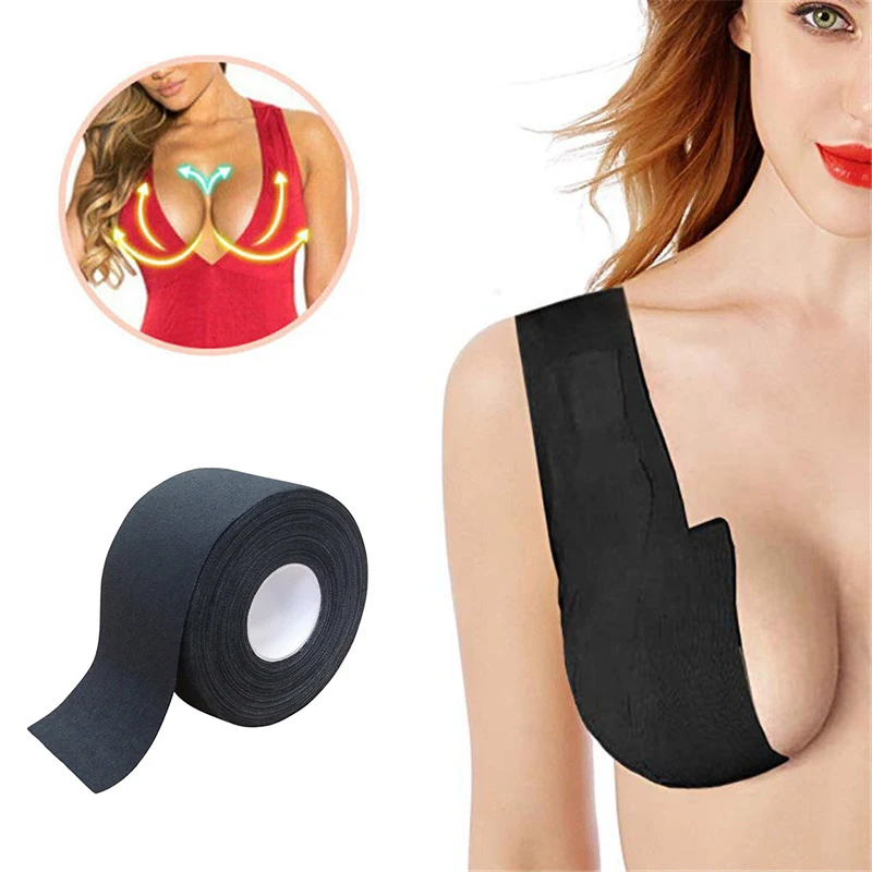 

5M Boob Tape Women Breast Nipple Covers Push Up Bra Body Invisible Breast Lift Tape Adhesive Bras Intimates Sexy Bralette