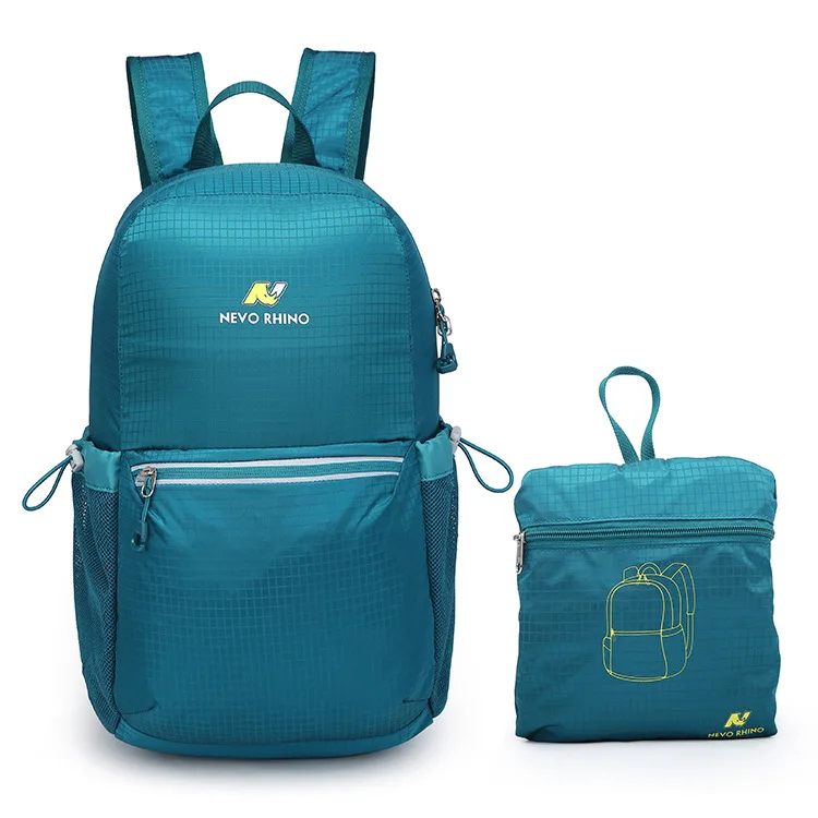 

New Style 25L Chinlon Nylon Foldable Storage Backpack Waterproof Lightweight Outdoor Casual Travel Backpack