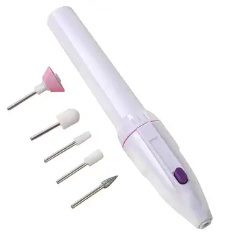 

Electric Sander With 5 Nail Polish Heads Plastic Portable Simple Nail Model Tools Mini Nail Polish Tester 1 Set