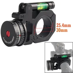 Anel de montagem escopo com ângulo indicador bolha nível 1 polegada 25.4mm/30mm anéis caça acessórios para visão óptica âmbito tático