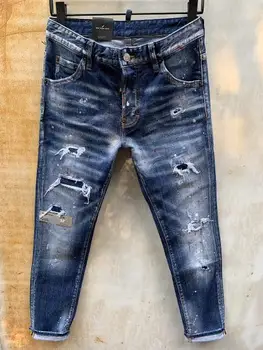

NEW Men Jeans Ripped for Men Skinny DSQ D2 Jeans Pants Men Jeans Zipper Outwear Man Pants 1 order