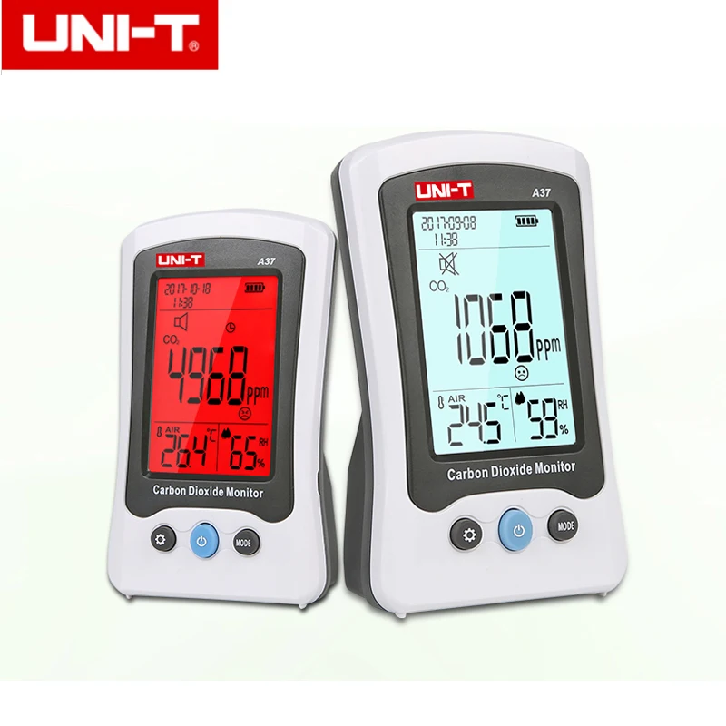 UNI-T A37 Digital Carbon Dioxide Detector Laser Air Quality Monitor Monitoring Tester CO2 Meter Detection CO2 Detection