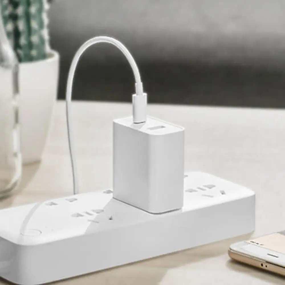 Xiaomi USB зарядное устройство 1A1C 30 Вт(макс) умный выход PD 2,0 QC 3,0 Быстрая зарядка type-C 5V = 3A 9V = 3A 15V = 2A 12V = 2.25A type-A
