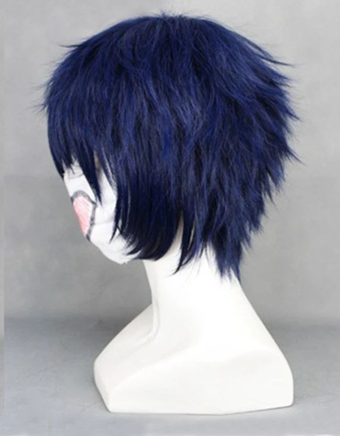 Ao no Blue Exorcist Окумура Рин Синий Короткие Жаростойкие волосы Perucas Косплей Костюм парик