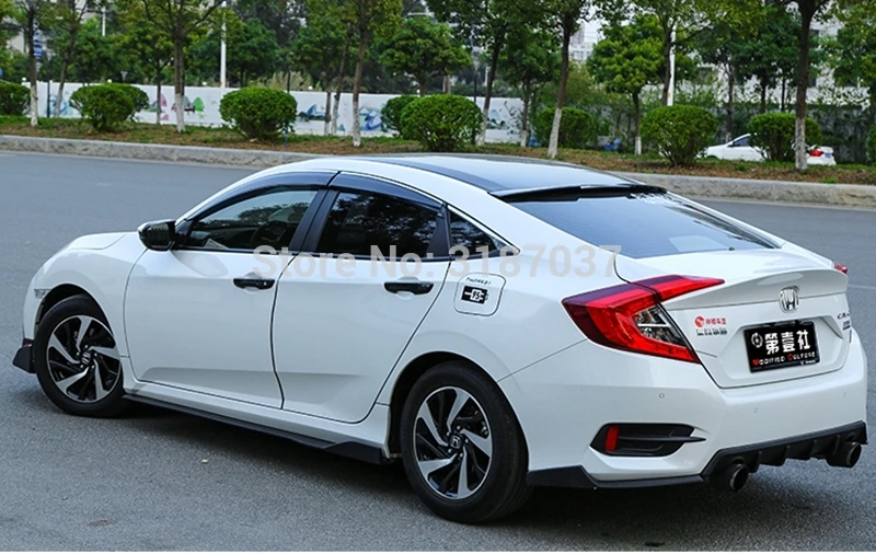 Для Honda Civic спойлер 2016 2017 ABS пластик роспись Цвет задний на крыло крышу багажник