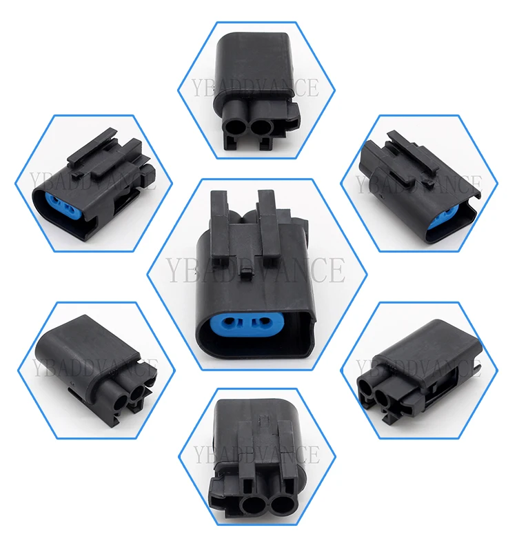 DJ7022Q-1.5-21 2Pin датчик; разъем для подключения для тормозные колодки для ford износ и Подогрев лобового стекла сопла