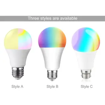 

Wireless Wifi Smart Bulb Voice Control LED Bulb RGB Bulb Compatible With Alexa Google Home Assistant Adjustable Smart Home