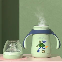 Bouteille d'eau pour nouveau né, Thermos, à Double poignée, imprimé Floral, pour enfant 