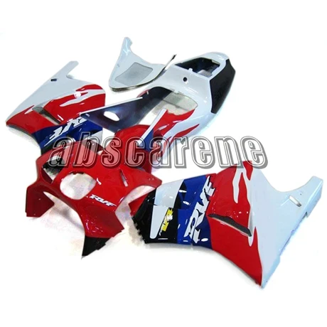 Выполните Обтекатели для Honda RVF400R NC35 V4 1993 1994 1995 1996 1997 1998 RVF400R NC35 V4 93 94 95 96 97 98 ABS красный сине-белые