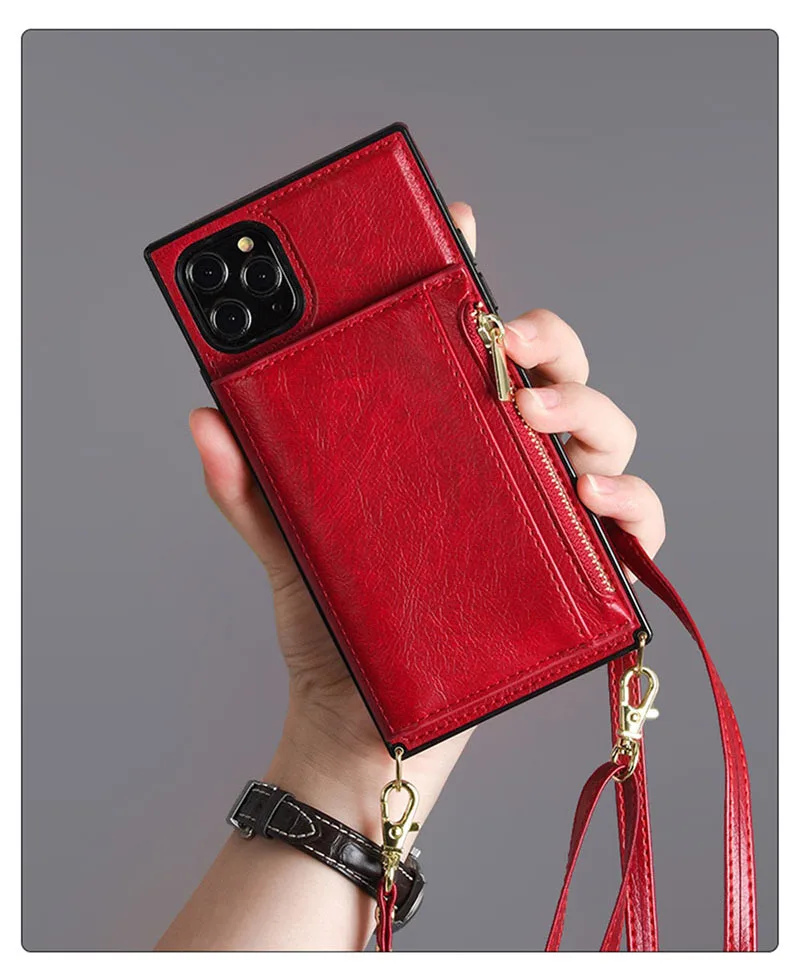 cute samsung phone case Zipper Card Holder Shoulder Bag Crossbody Case for Samsung Galaxy Note 20 Ultra 10+ 9 S9 S10 S20 Plus FE Strap Cover silicone cover with s pen