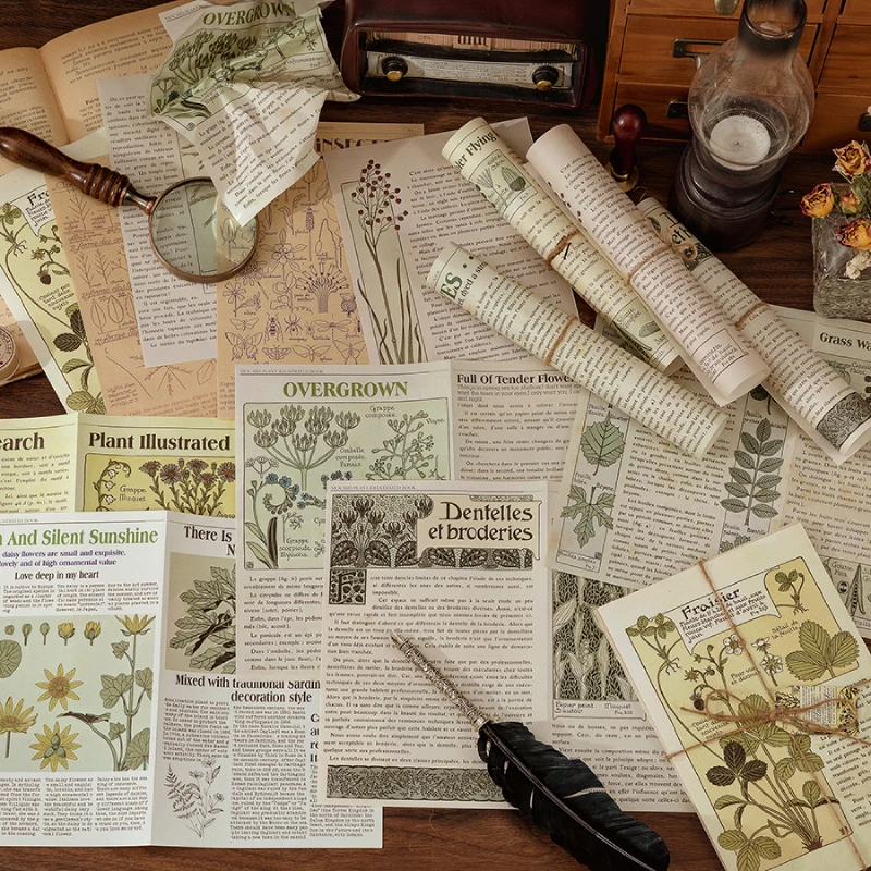 Рисунок 4 - винтажные бумажные буквы для журналов