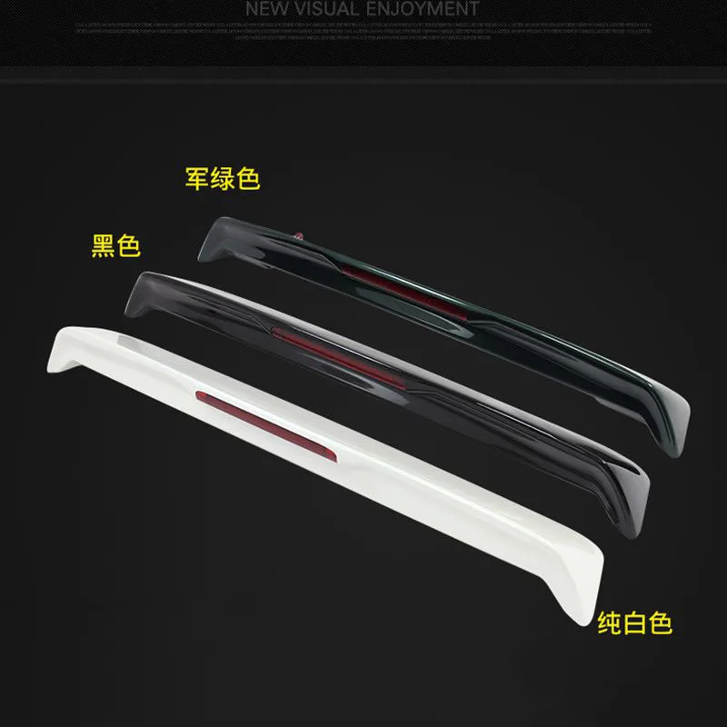 Car Rear Wing Spoiler Car Roof Spoiler Spoiler ABS Plastic Unpainted Primer Rear Wing With Led Light For Toyota Land Cruiser Prado FJ120 4000 2700 2003-2009