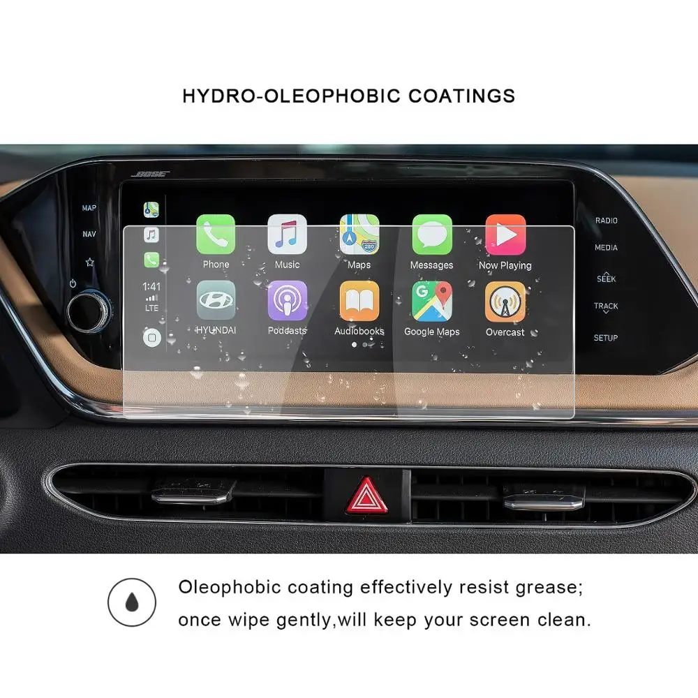 RUIYA защита экрана автомобиля для Sonata DN8 10,25 дюймов навигационный сенсорный дисплей, авто интерьерная Наклейка украшения аксессуары