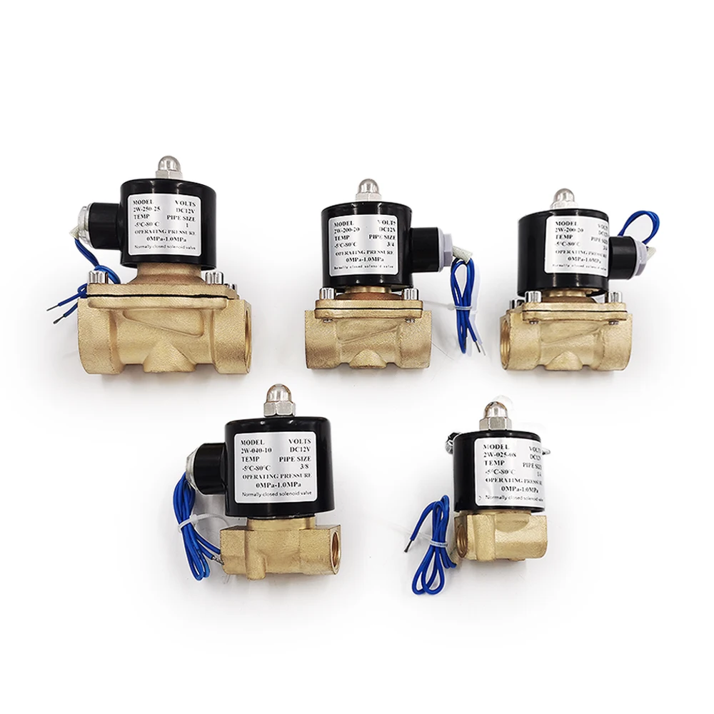 Electric Solenoid Valve for Fluids - Normally Closed, 220V AC