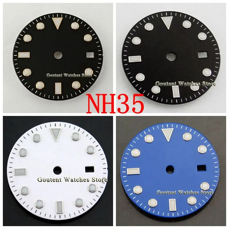 31.5mm Sterile Watch Dial For Nh35 Movement Watch Parts - Watch Faces -  AliExpress