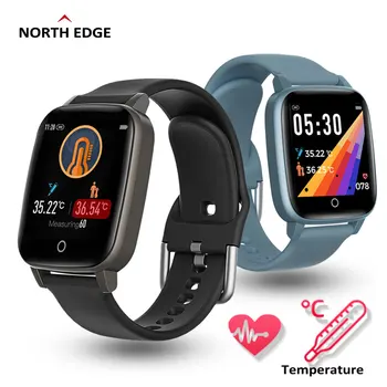

North edge T1 Smart Watch Band Body Temperature Measure ECG Heart Rate Blood Pressure Monitor Thermometer for Men Women