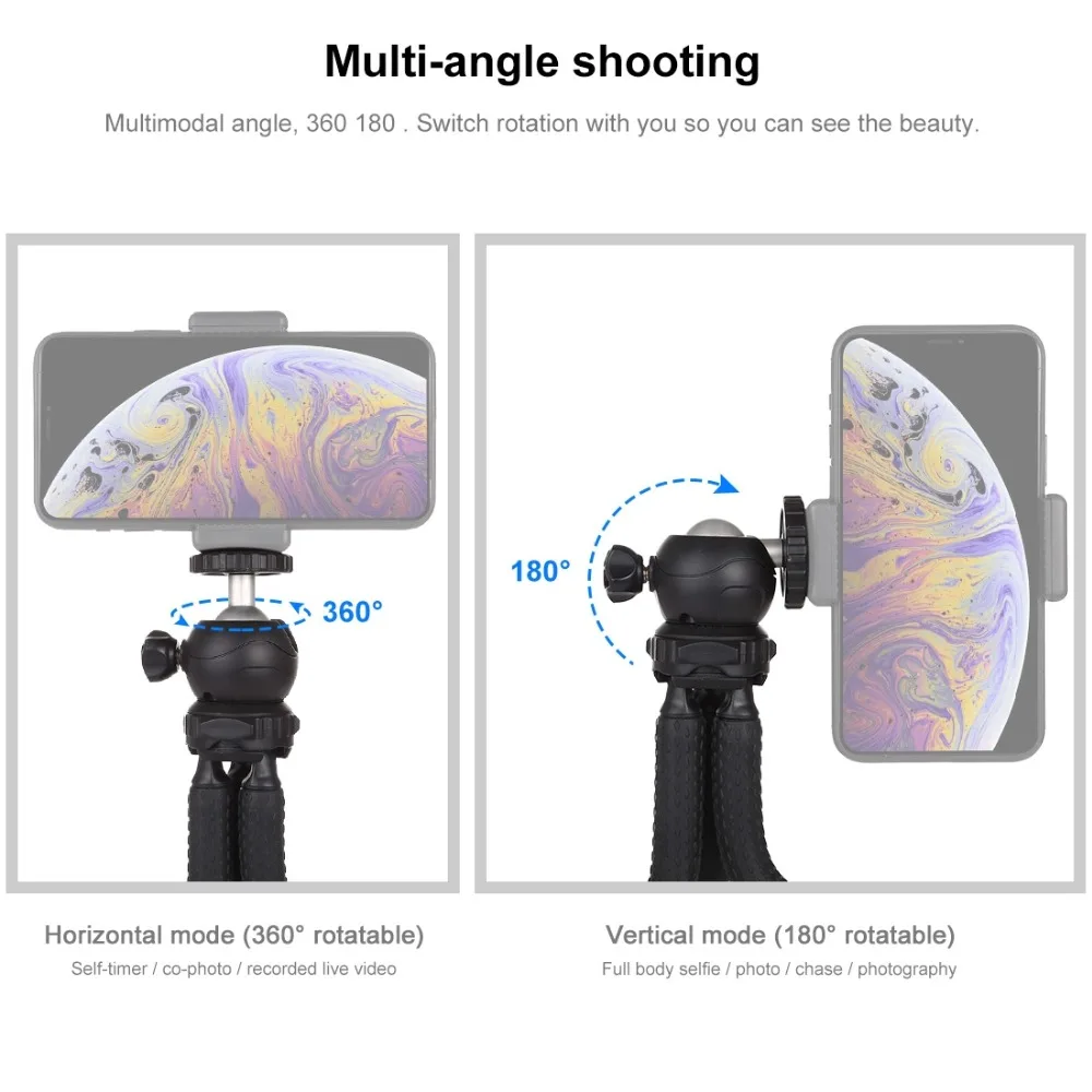 PULUZ гибкий губчатый держатель для штатива с шариковой головкой для зеркальных камер, GoPro, мобильных телефонов, размер: 25 см x 4,5 см/30cmx5