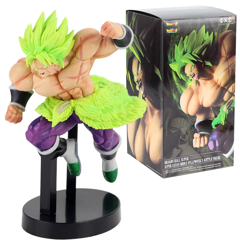 Dragon Ball Z Super Senshi Broly Super Saiyan ПВХ Коллекционная Фигурка фигурки героев «Жемчуг дракона Z» модель игрушки - Цвет: B with box