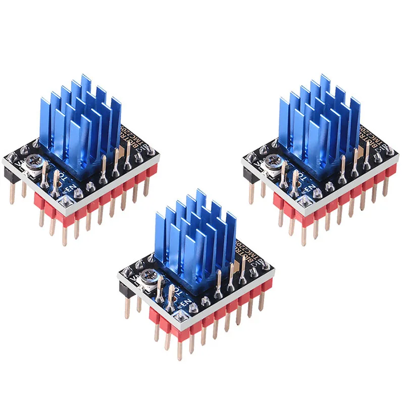 Драйвер шагового двигателя TMC2209 V1.2 TMC2208 UART 2.8A запчасти для 3D принтера TMC2130 TMC5160 SKR