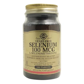 

Free shipping Solgar Selenium 100 mcg 100 tablets