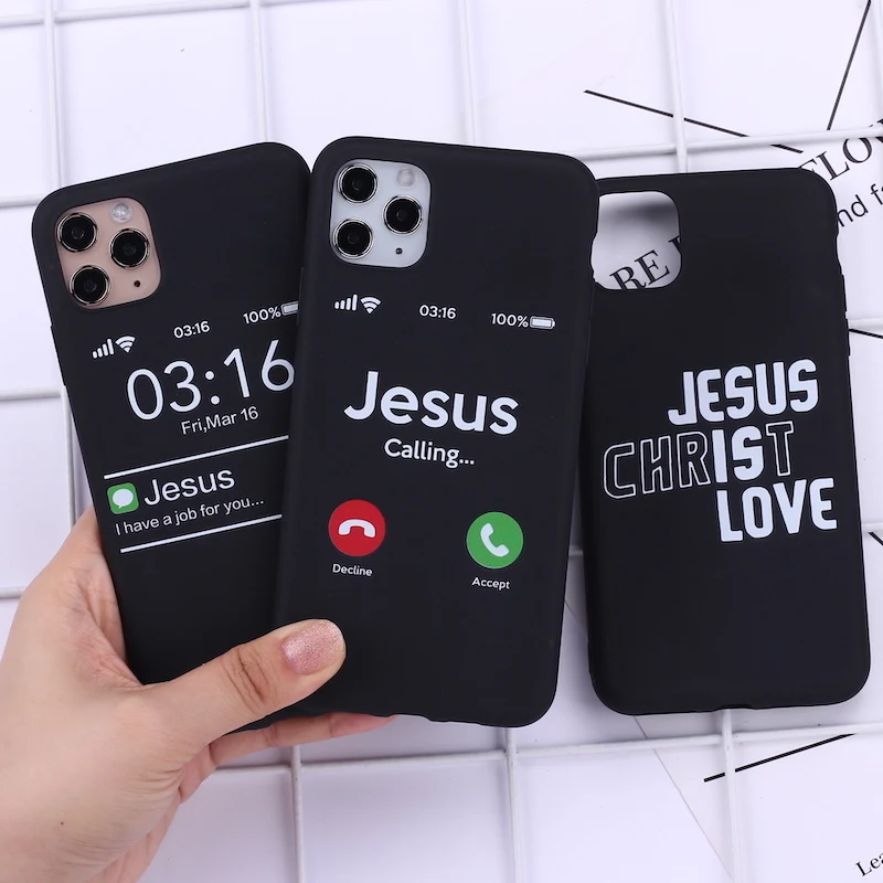 

Jesus Christian Faith Cross Admire Phone Cover For iPhone 11 Pro Max X XS XR Max 7 8 7Plus 8Plus 6S SE Soft Silicone Case