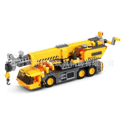 

KAZI 8045 City Architecture Engineering Heavy Duty Crane Small Particles Assembled Building Blocks Children'S Educational Toy