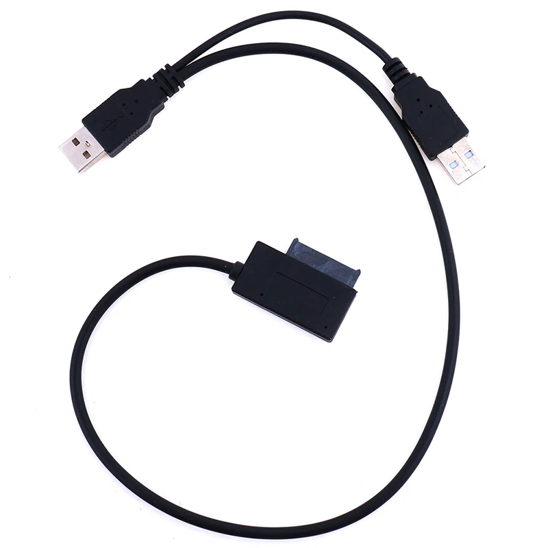 USB2.0 до 6 + 7 13Pin Slimline тонкий SATA кабель с внешним USB 2 0 блок питания для ноутбука CD ROM DVD