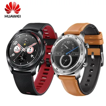 

HUAWEI HONOR Watch Magic Glory Smart Watch Waterproof AMOLED Color Screen GPS NFC Smart Reminder Lava Black Smartwatch