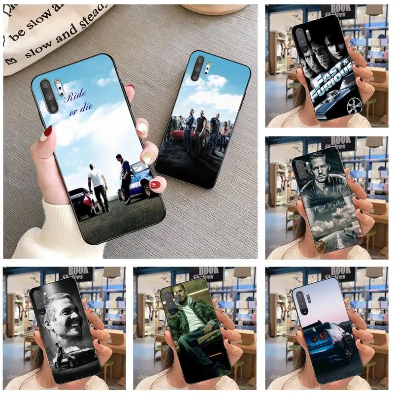 Мягкий чехол для телефона PENGHUWAN Hot Paul Walker Fast &amp Furious Samsung Note 7 8 9 10 Plus lite Galaxy J7 J8 J6 2018