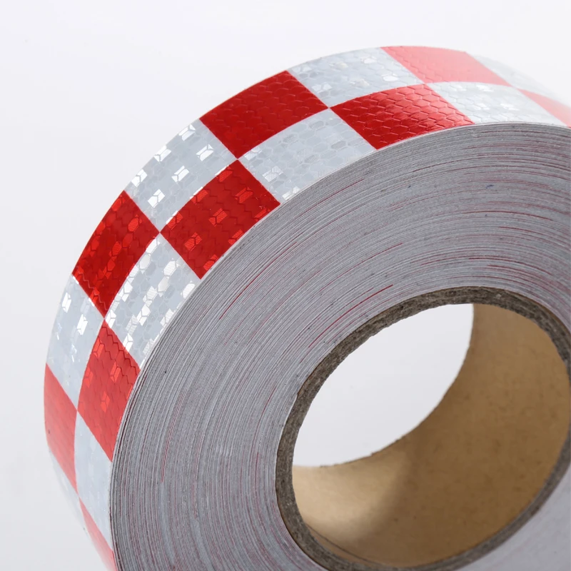 Bande réfléchissante autocollante de sécurité, 5cm x 5m, ruban d'avertissement auto-adhésif de style automobile, Film réfléchissant pour moto