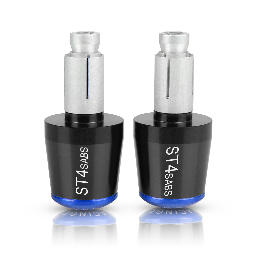 Black Blue Для поездок на мотоцикле Ducati ST4SABS ST4 SABS ST4-SABS Аксессуары для мотоциклов 7/" 22 мм руль ручной рукоятки «Грипсы» рожки руля Кепки - Color: Black Blue
