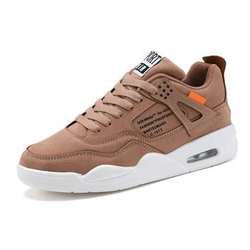 

GOODSTUS Men New Fashion Casual Flock Lace-up Air Cushion Boy Shoes Platform Walking Jogging Sneakers Men