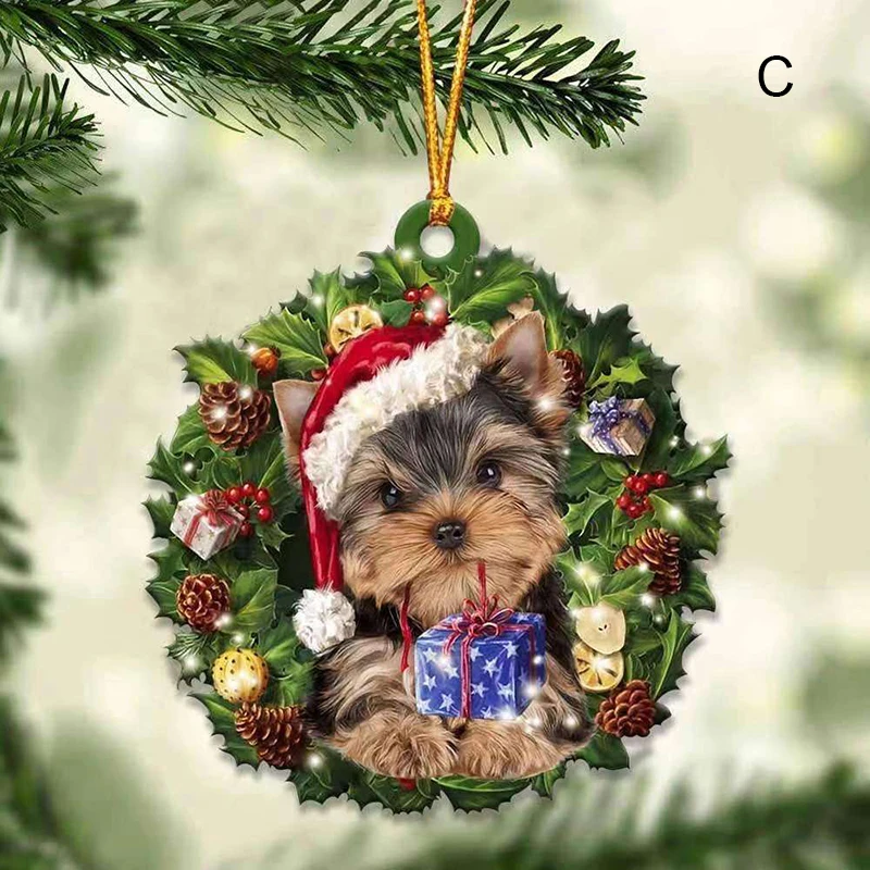 Newly Boston Terrier and Christmas Gift Christmas Tree Decoration Gift for Boston Terrier Lover Ornament