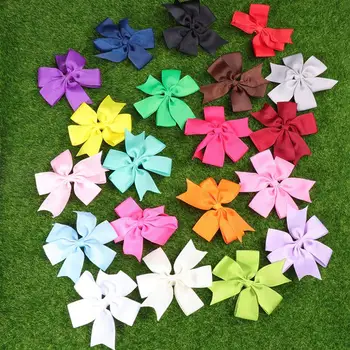 

20 Colors Hair Clips Solid Grosgrain Ribbon Bows Clips Girls Alligator Hairpin Boutique Hair Clip Headware Kids Hair Accessories