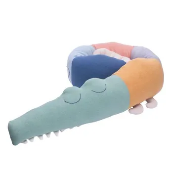 

185cm Cot Bumper In The Crib For Baby Room Decor Crib Crocodile Pillow Newborn Baby Bed Bumper Protection Baby Bedroom Decor