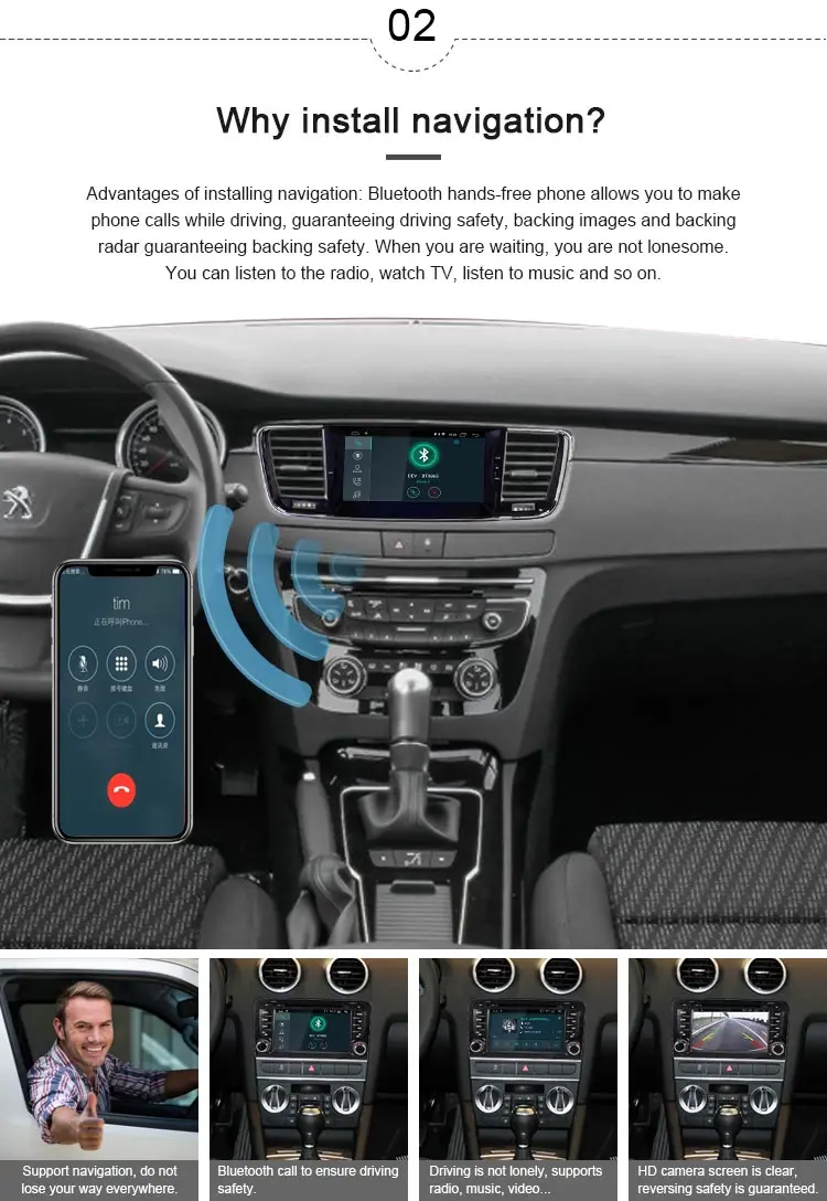 Cheap JDASTON Android 9.0 Car DVD Player For PEUGEOT 508 Stereo GPS Navigation multimedia Player 1 Din Car Radio Steer Wheel Control 2