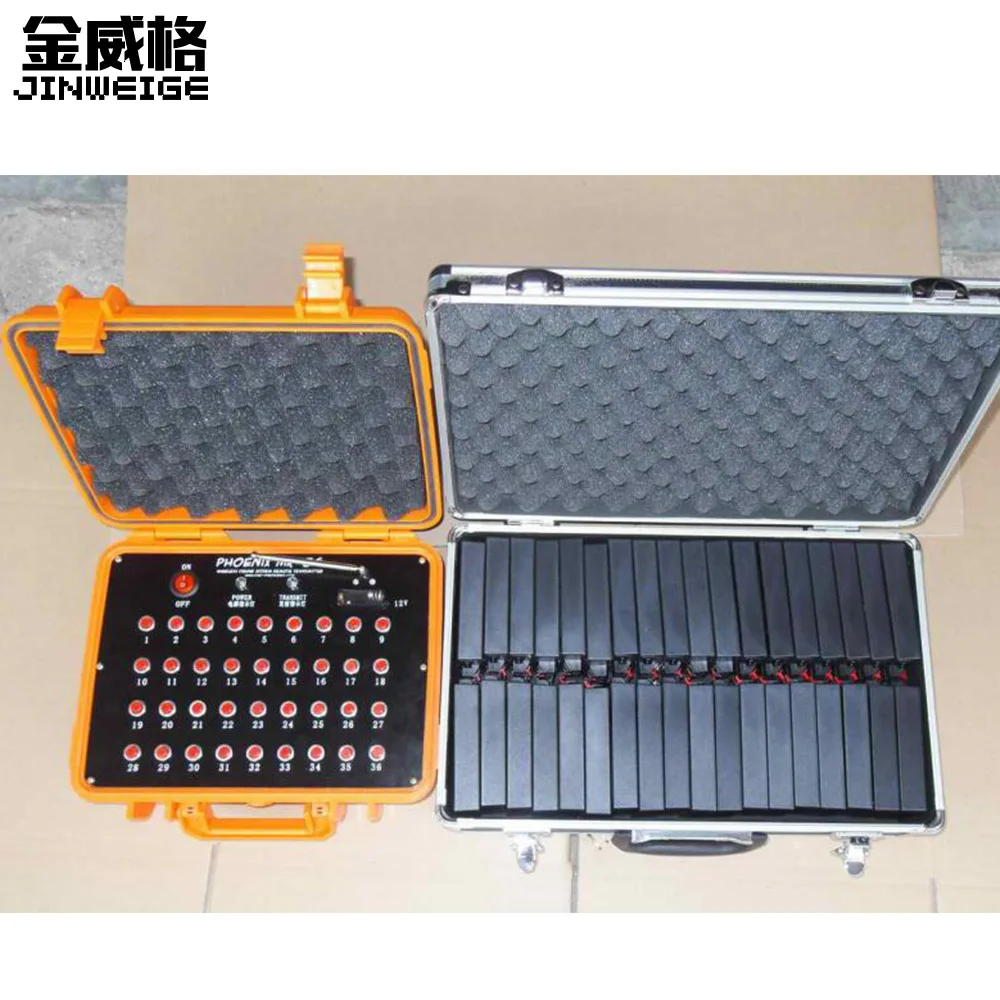 

Stage Fountain Cold Pyrotechnics Indoor Wedding Fireworks Wireless Remote Control System 36 Mini Pyro Spark Machine Flight Case