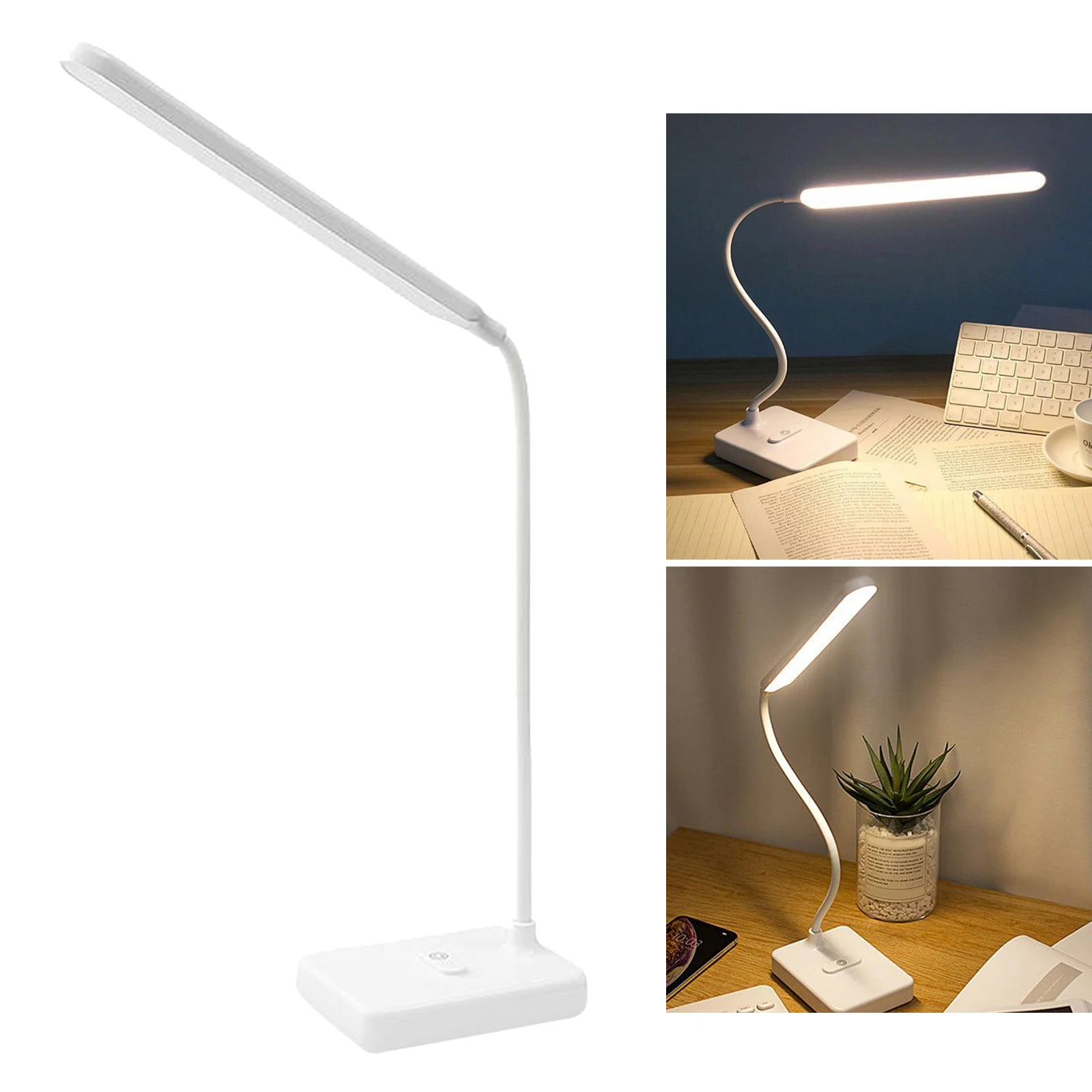 LED Desk Lamp Table Night Light Adjustable Nightlight USB Port