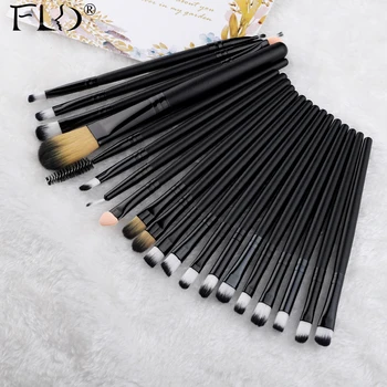 

FLD 20 Pieces Makeup Brushes Set Eye Shadow Foundation Powder Eyeliner Eyelash Lip Make Up Brush Cosmetic Beauty Tool Kit