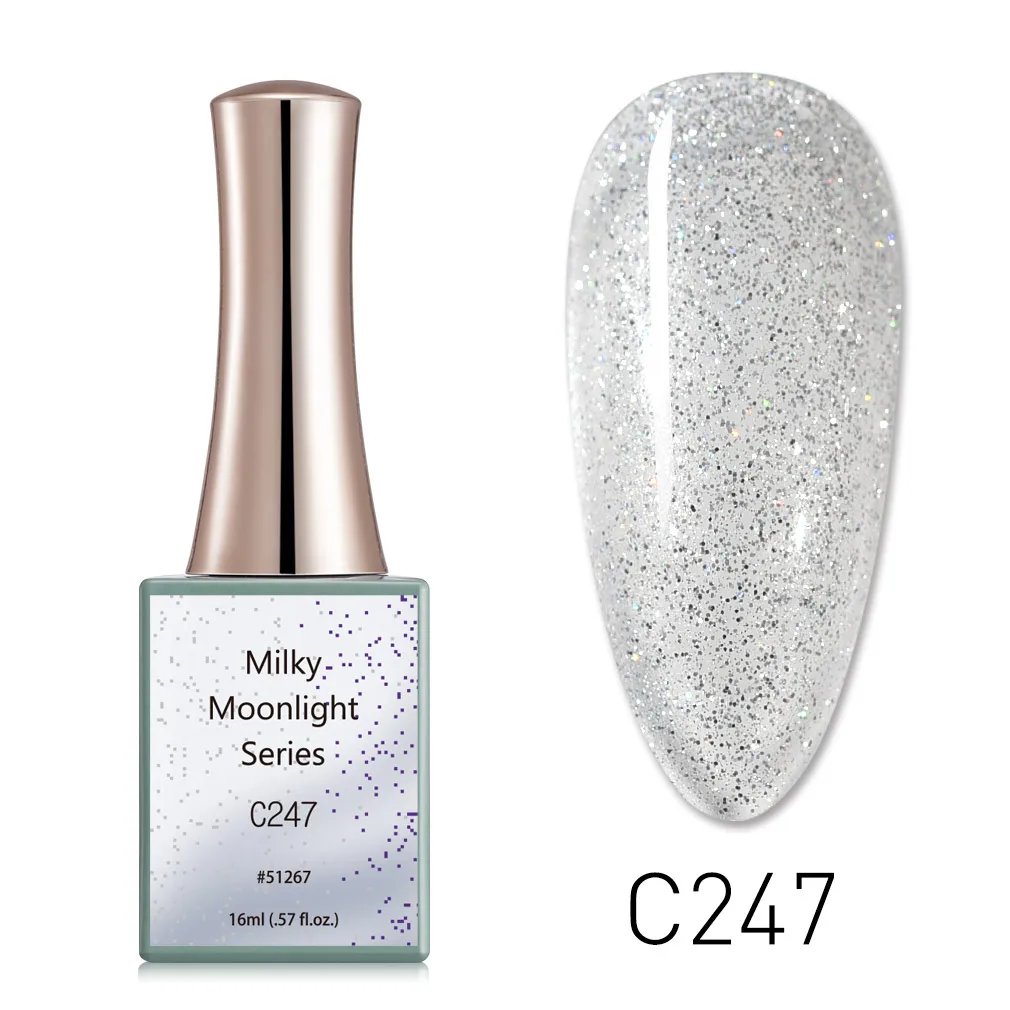 Canni New 16ml UV Nail Gel Polish Milky Moonlight Series C247-C252 SemiPermanent Nailart Manicure Soakoff Varnish Enamel Lacquer 4
